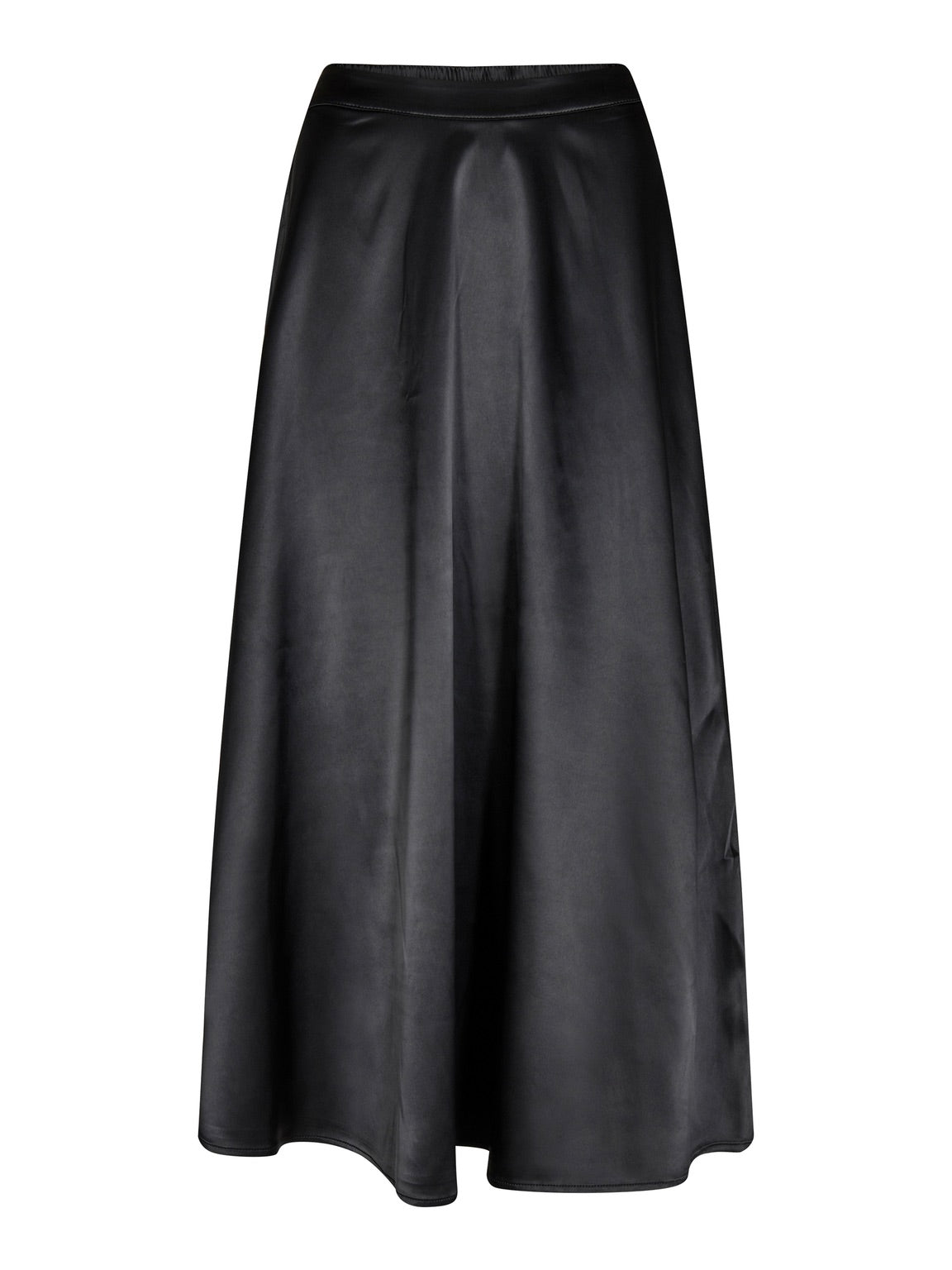 LivaCC Sateen Skirt, BLACK