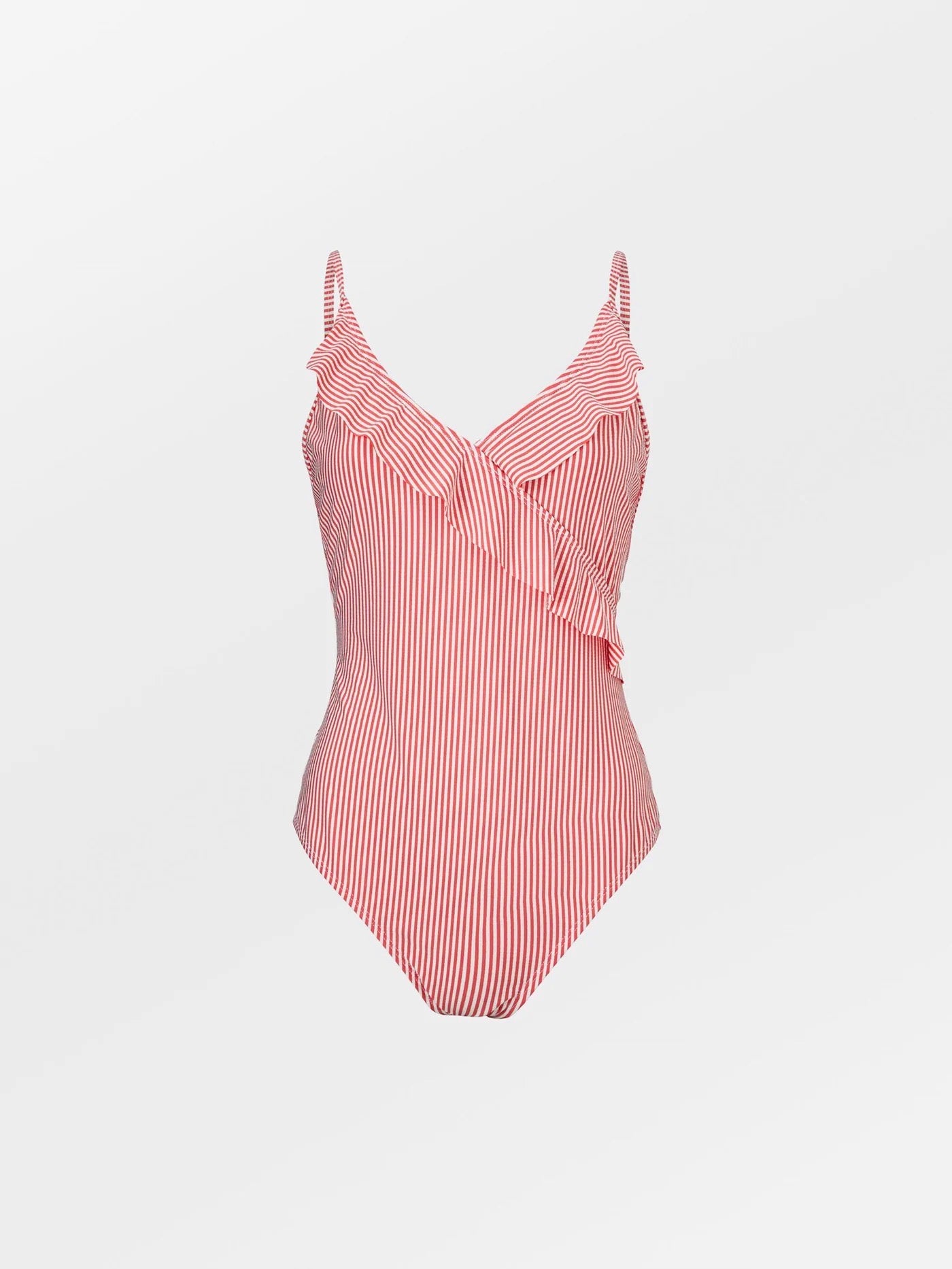 Striba Bly Frill Swimsuit, SPICED CORAL