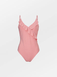 Striba Bly Frill Swimsuit, SPICED CORAL