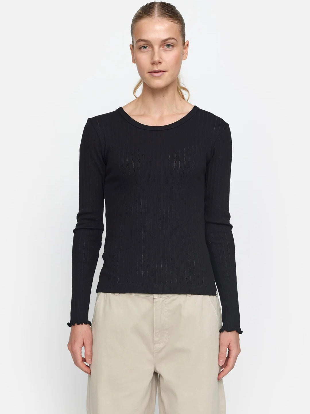 ES Ella LS Top GOTS, BLACK