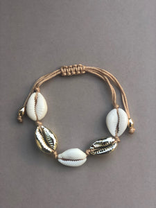 Vacay Shell armbånd, TWO GOLD