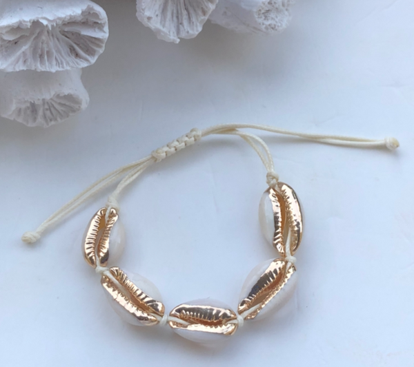 Vacay Shell armbånd, GOLDEN TOUCH