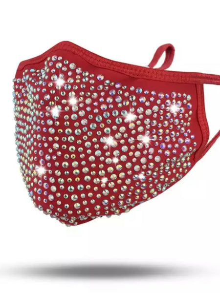 CRYSTAL MASK  RED / RED WHITE AB