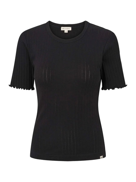 ES Ella SS Top GOTS, BLACK