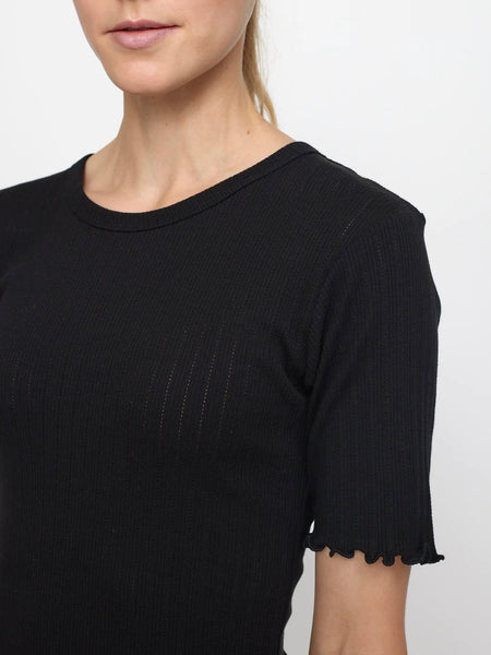 ES Ella SS Top GOTS, BLACK