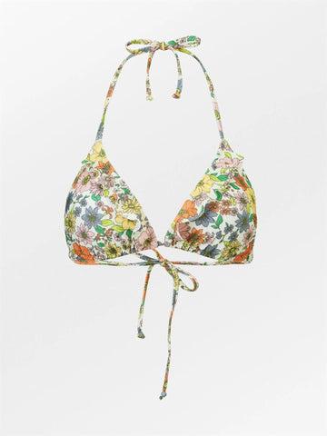 Lola Bel Frill Bikini Top I multicolor