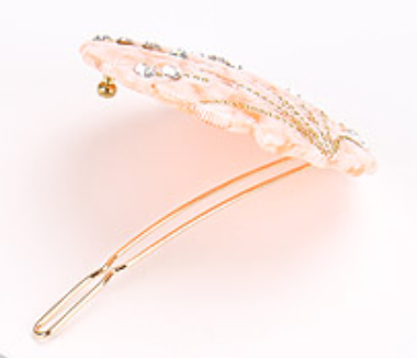 ARIEL CRYSTAL SHELL HAIRPIN