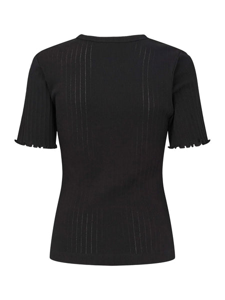 ES Ella SS Top GOTS, BLACK